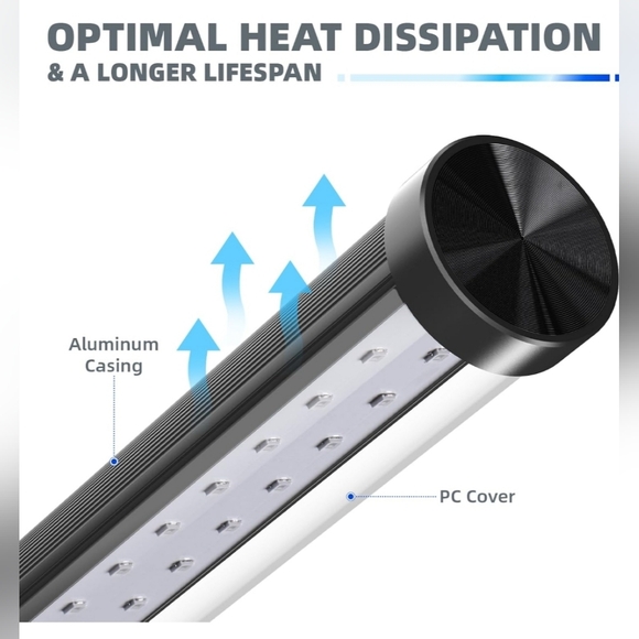 Barrina 42W UV Blacklight Bar with Tripod Stand, 4FT, 400nm - Picture 6 of 11